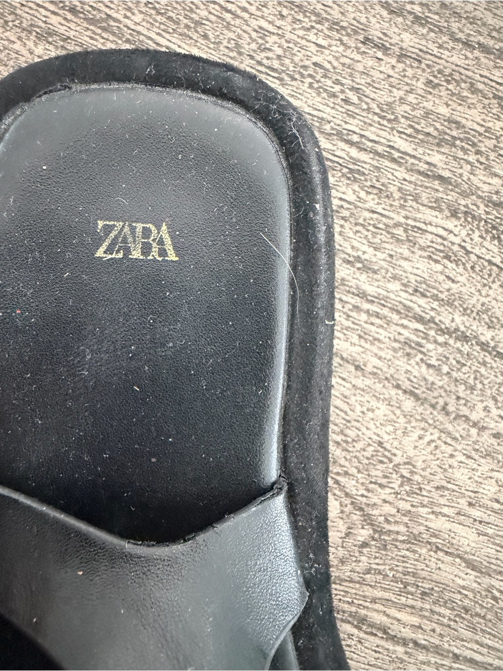 Zara Black Platform Thong Sandals with Ankle Strap - Picture 5 of 11